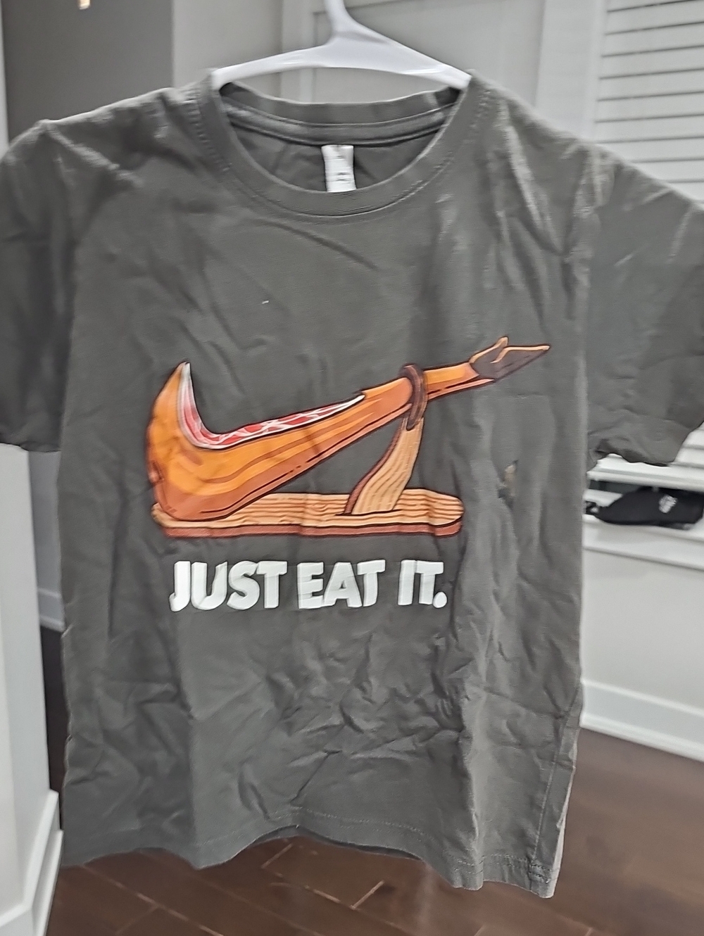 Boys Just Eat It. Graphic Tee - Gray